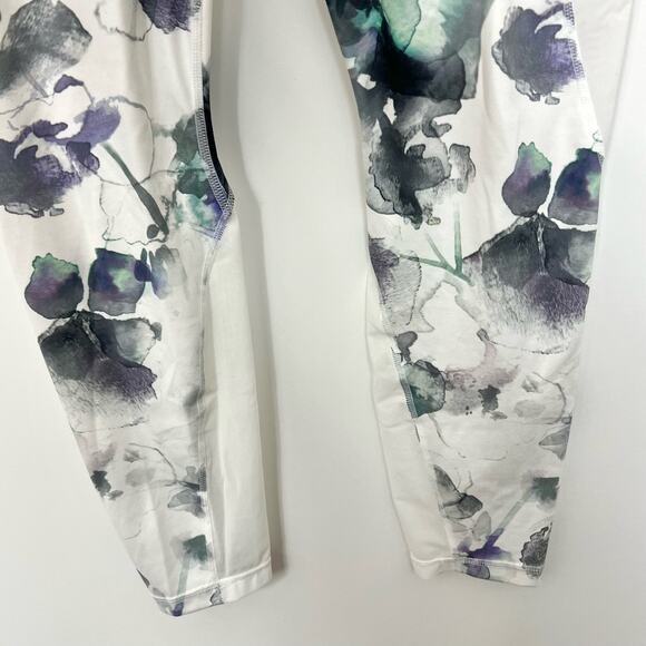 Athleta Mudra Watercolor Floral Leggings Ankle | Size: Medium - Picture 4 of 11